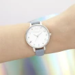 【Olivia Burton】Bejewelled系列-鋼殼方鑽白面粉藍皮帶腕錶-34mm(OB16BJ01)