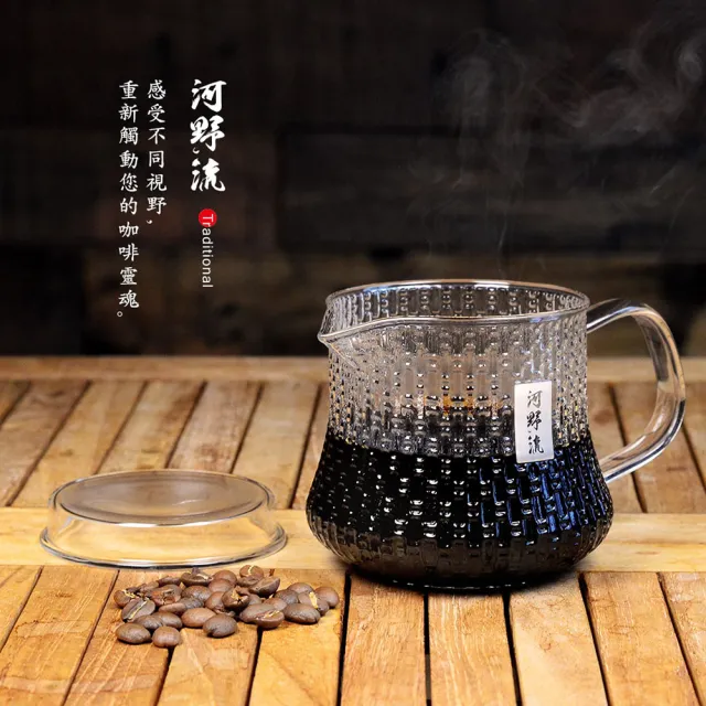 【河野流】靜岡玻璃壺-420ml(耐熱玻璃壺 茶壺 咖啡壺)