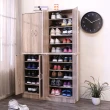 【BuyJM】台灣製低甲醛加寬可堆疊雙層附門鞋櫃/置物櫃/玄關櫃(寬100x高155公分)