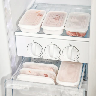【Dagebeno荷生活】冰箱肉類保鮮專用收納盒冷凍分裝分格保鮮盒備菜盒-超值八件組(四款各2入)