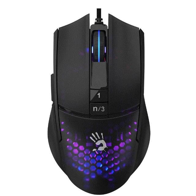 【A4 Bloody 雙飛燕】L65MAX/BLACK RGB輕量電競滑鼠(贈價值$350血手寶典激活卡)