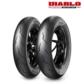 【PIRELLI 倍耐力】DIABLO ROSSO SC速克達用-競賽型 12吋(100/90-12 64P 小惡魔)