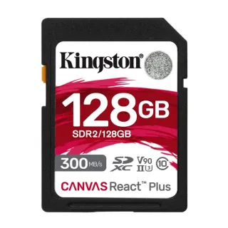 【Kingston 金士頓】128GB SDXC SD UHS-I U3 V90 UHS-II 記憶卡(SDR2/128GB 平輸)