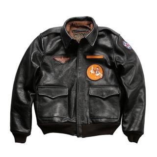 【巴黎精品】現貨+預購 真皮皮衣牛皮夾克(A2空軍飛行服厚實男外套p1ay81)