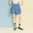 【Dailo】貓耳朵高腰A-LINE休閒-女短褲 高腰 藍 綠(二色/版型適中)