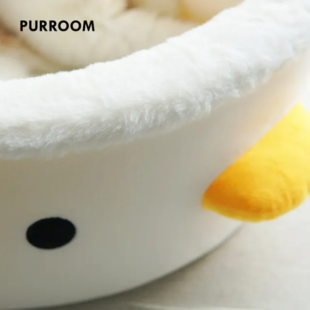 【PURROOM】小雞造型睡窩 深睡窩 貓窩 貓睡床(貓屋 貓睡窩 寵物睡窩 睡墊 貓床)