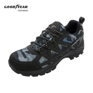 【GOODYEAR 固特異】戰術靴-郊山健行鞋/男 戶外 動態防水 耐磨 低筒 黑色(GAMO23420)