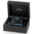 【TITONI 梅花錶】海洋探索 SEASCOPER 600 陶瓷錶圈 COSC認證 潛水機械腕錶 母親節 禮物(83600C-BL-256)