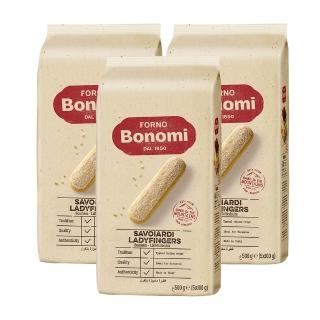【Bonomi白朗妮】義大利 姆指餅乾500g x3入(拇指餅乾 提拉米蘇 甜點)