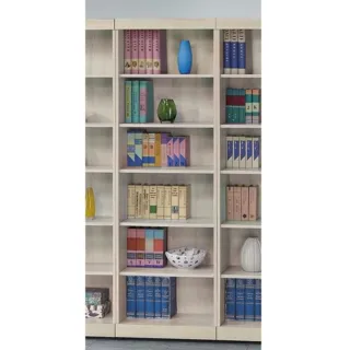 【AS雅司設計】尤妮絲2x6尺白栓木浮雕開放書櫃-60x33x180Hcm