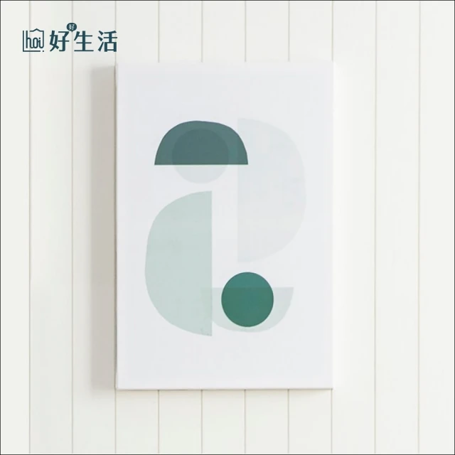 hoi! 好好生活 現代無框畫 -幾何草原-40x60cm