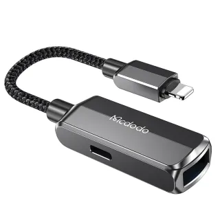 【Mcdodo 麥多多】USB3.0 轉 Lightning/iPhone轉接頭轉接器充電傳輸轉接線 OTG 蔚藍(即插即用)