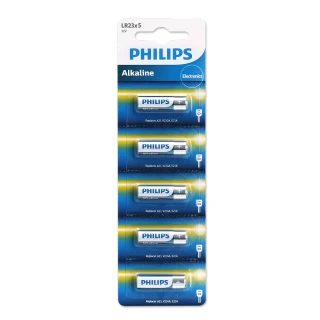 【Philips 飛利浦】高伏特12V 遙控器鹼性電池LR23 23A  A23(5入組)