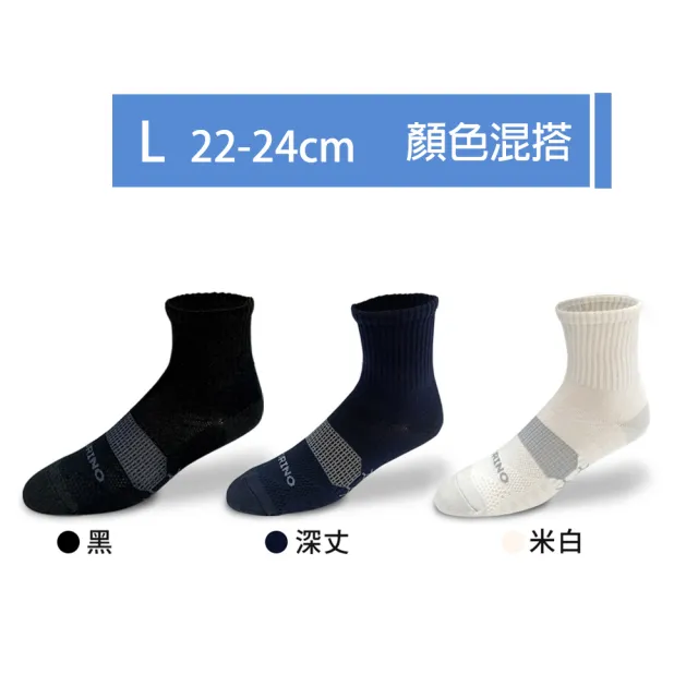 【MORINO】5雙組-台灣製-石墨烯舒暖蜂巢透氣1/2短襪男襪- L25-27CM(運動襪 氣墊襪  機能襪 除臭襪)