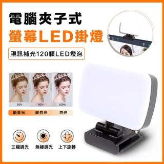 【ROYAL LIFE】電腦夾子式螢幕LED掛燈(LED補光燈 直播燈 美肌燈 攝影燈 小夜燈)