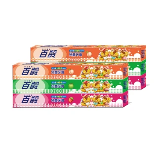 【Smiling 百齡】兒童牙膏-草莓+青蘋果+水蜜桃_50g*3入組(共6入)