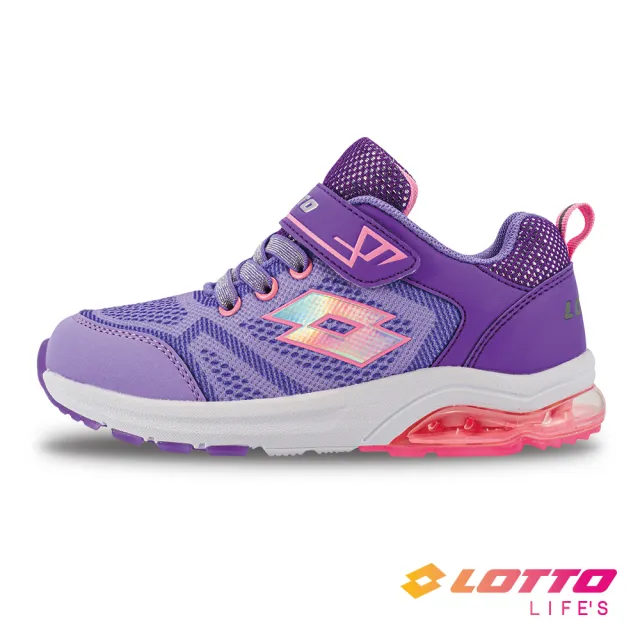 【LOTTO】童鞋 BLINK RUN 氣墊跑鞋(紫-LT2AKR7077)