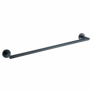 【BOSS】不銹鋼單桿毛巾架 消光黑 630mm MZ-22001(無安裝)