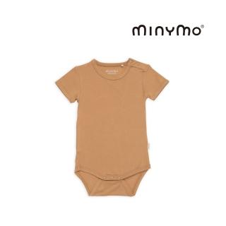 【Brands4Kids】竹纖維短袖包屁衣-咖啡 Minymo系列(4種尺寸可選)