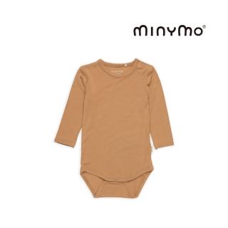 【Brands4Kids】竹纖維長袖包屁衣-咖啡 Minymo系列(4種尺寸可選)