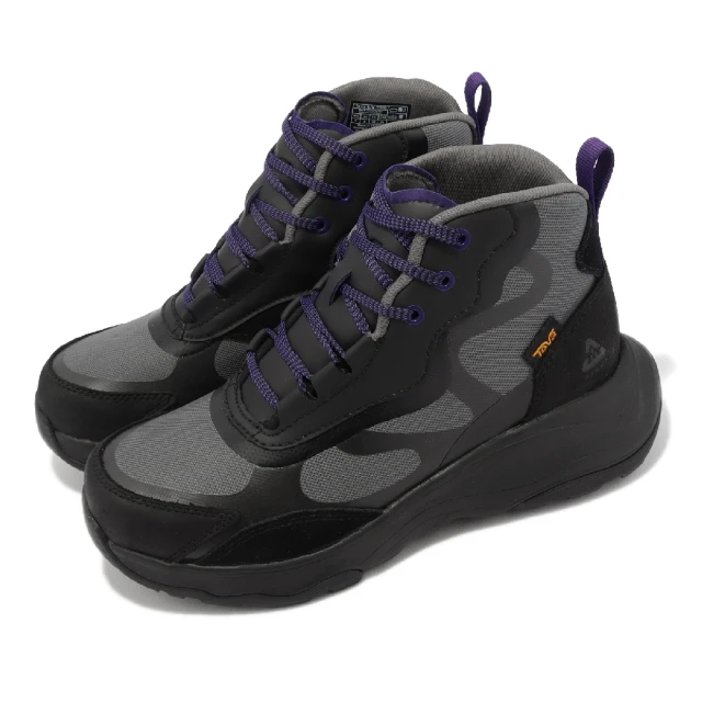 【TEVA】戶外鞋 W Geotrecca RP 女鞋 黑 紫 防水 靴子 透氣 登山靴 經典(1139870BLK)