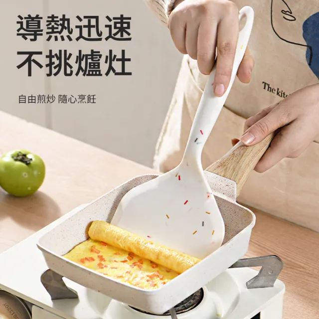 618 日式玉子燒方形不沾煎鍋 厚蛋燒麥飯石鋁鍋(平底鍋 煎蛋鍋 早餐煎餅鍋 蛋餃鍋)