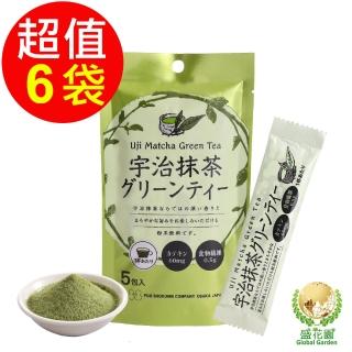 【盛花園】日本不二食品-宇治抹茶粉末(6袋/組)