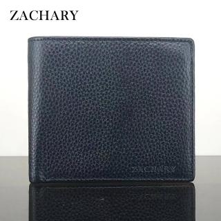 【ZACHARY】時尚牛皮側翻頁短夾(CY2002)