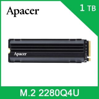 【Apacer 宇瞻】AS2280Q4U M.2 PCIe 1TB Gen4x4 固態硬碟(讀：7300MB/s 寫：6000MB/s)
