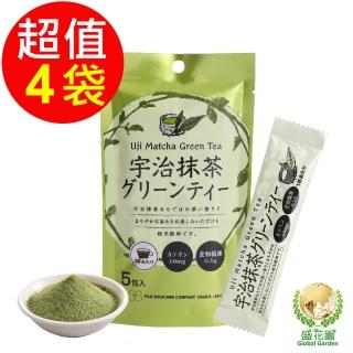 【盛花園】日本不二食品-宇治抹茶粉末(4袋/組)