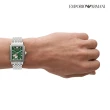 【EMPORIO ARMANI 官方直營】Diego 復古都會鏤空機械手錶 銀色不鏽鋼鍊帶 36MM AR60067
