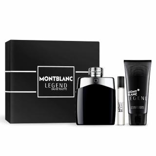 【montblanc 萬寶龍】傳奇經典男性淡香水禮盒(淡香水100ml+7.5ml+沐浴精100ml-公司貨)