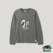 【Roots】Roots 男裝- 經典傳承系列 動物圖案長袖T恤(灰色)