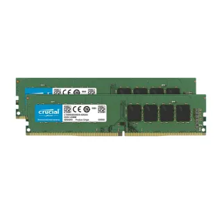 【Crucial 美光】DDR4 3200 32GB(16GB x2桌上型 記憶體  CT2K16G4DFS832A)