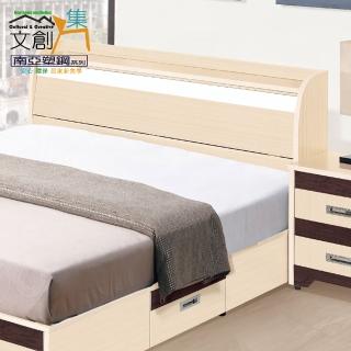 【文創集】南亞塑鋼 艾可多彩5尺雙人床頭箱(二色可選＋不含床底＋不含床墊)