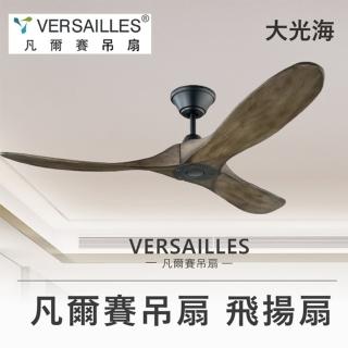 【VERSAILLES 凡爾賽】飛揚扇風化灰色52吋附15cm吊管(本體色金屬髮絲/隕石黑)