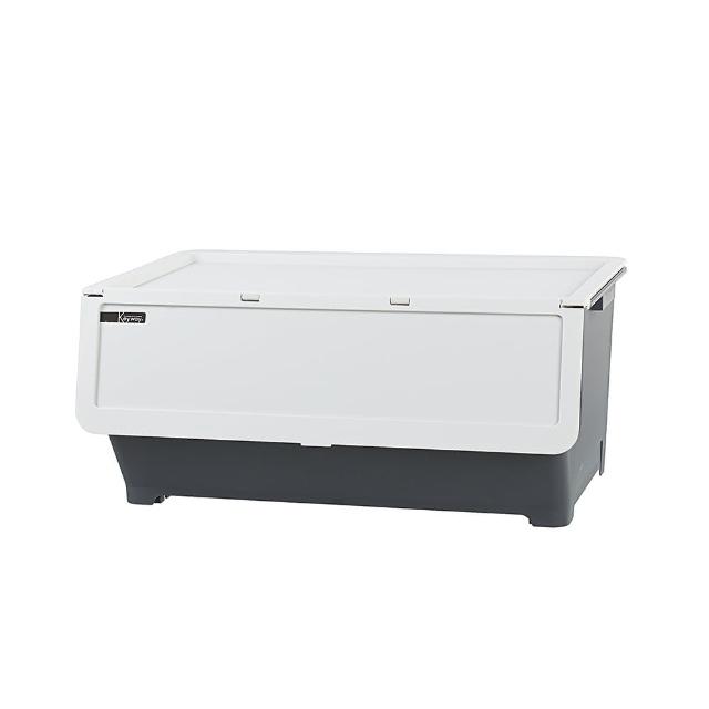 【特力屋】Hello前開直取 整理箱 收納箱 58L 灰 HA580-2