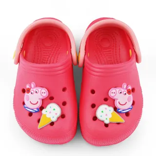 【童鞋城堡】佩佩豬 冰淇淋洞洞鞋 花園鞋(PG1053-桃)