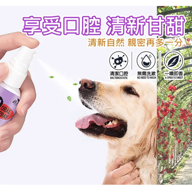 【LIKE PET】寵物口腔除臭噴劑 120ml(除口臭清潔噴霧 貓狗通用)