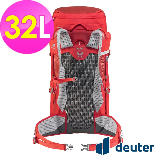 【deuter】SPEED LITE 32L超輕量旅遊後背包(3410821紅/背負舒適/戶外休閒包/健行包/登山包)