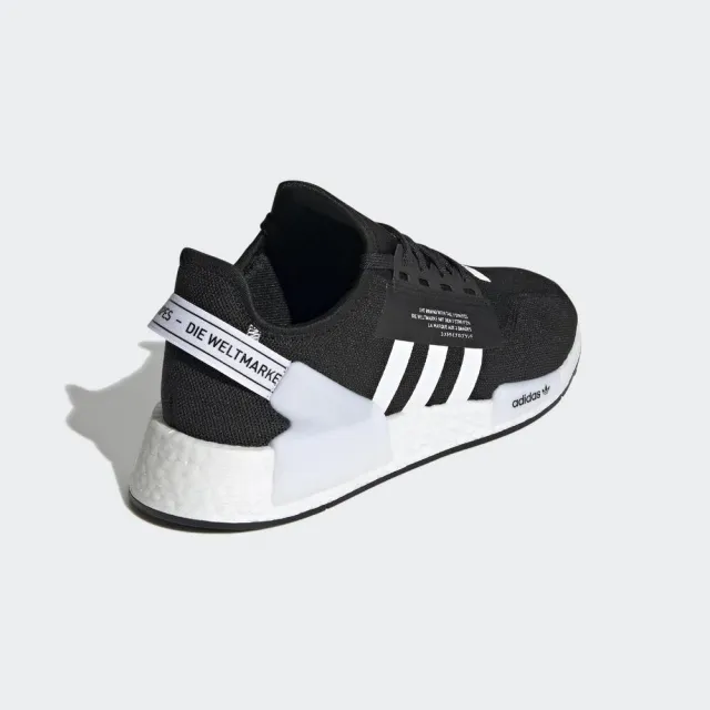 【adidas 愛迪達】NMD_R1.V2 男女 休閒鞋 經典 運動 潮流 Boost 避震 彈力 穿搭 黑 白(GX6367)