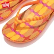 【FitFlop】IQUSHIONiQUSHION X YINKA ILORI FLIP-FLOPS輕量人體工學夾腳涼鞋-女(黃色/橘色)