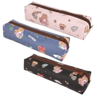 【uma hana】雨天漫步工作/上課隨身防水筆袋的小四角筆袋-2入組(筆袋/鉛筆盒/化妝筆袋/旅行收納