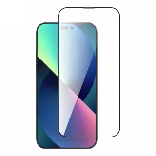 【DEVIA】iPhone 14 Plus/13 Pro Max 6.7吋高清全屏鋼化玻璃保護貼-黑色(90度彎曲抗折抗碎)