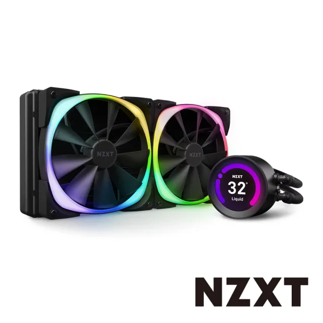 NZXT 恩傑】Kraken Z63 RGB 液晶水冷280mm一體式水冷散熱器-黑色(RL