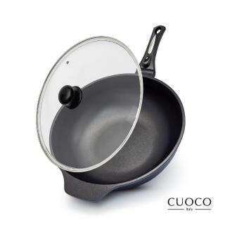 【CUOCO】34cmS2石墨烯大寶鍋炒鍋組