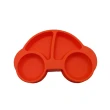 【芽比兔】噗噗車造型矽膠防滑餐盤 三色(兒童餐具/餐具/餐盤/吃飯用具)