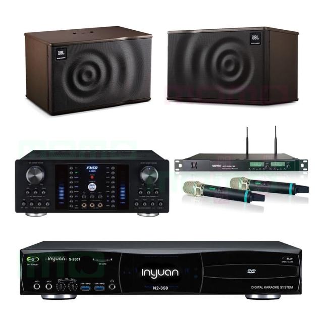【音圓】S-2001 N2-350+FNSD A-380N+ACT-8299PRO++JBL MK10(點歌機4TB+擴大機+無線麥克風+喇叭)
