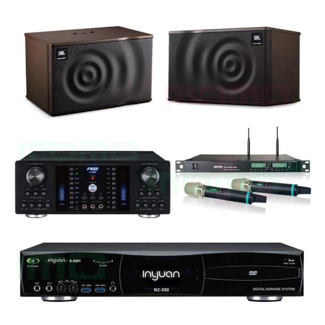 【音圓】S-2001 N2-350+FNSD A-380N+ACT-8299PRO++JBL MK10(點歌機4TB+擴大機+無線麥克風+喇叭)