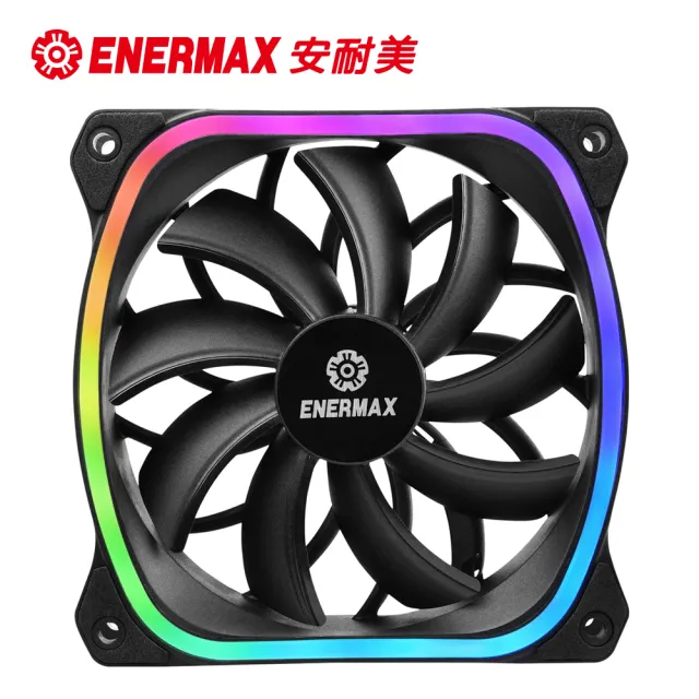 【ENERMAX 安耐美】12公分 電腦風扇 SquA 星彩蝠 UCSQARGB12P-SG 單顆入